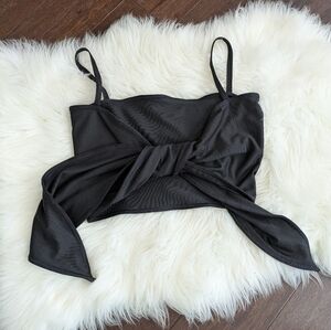 Black Twist Front Camisole